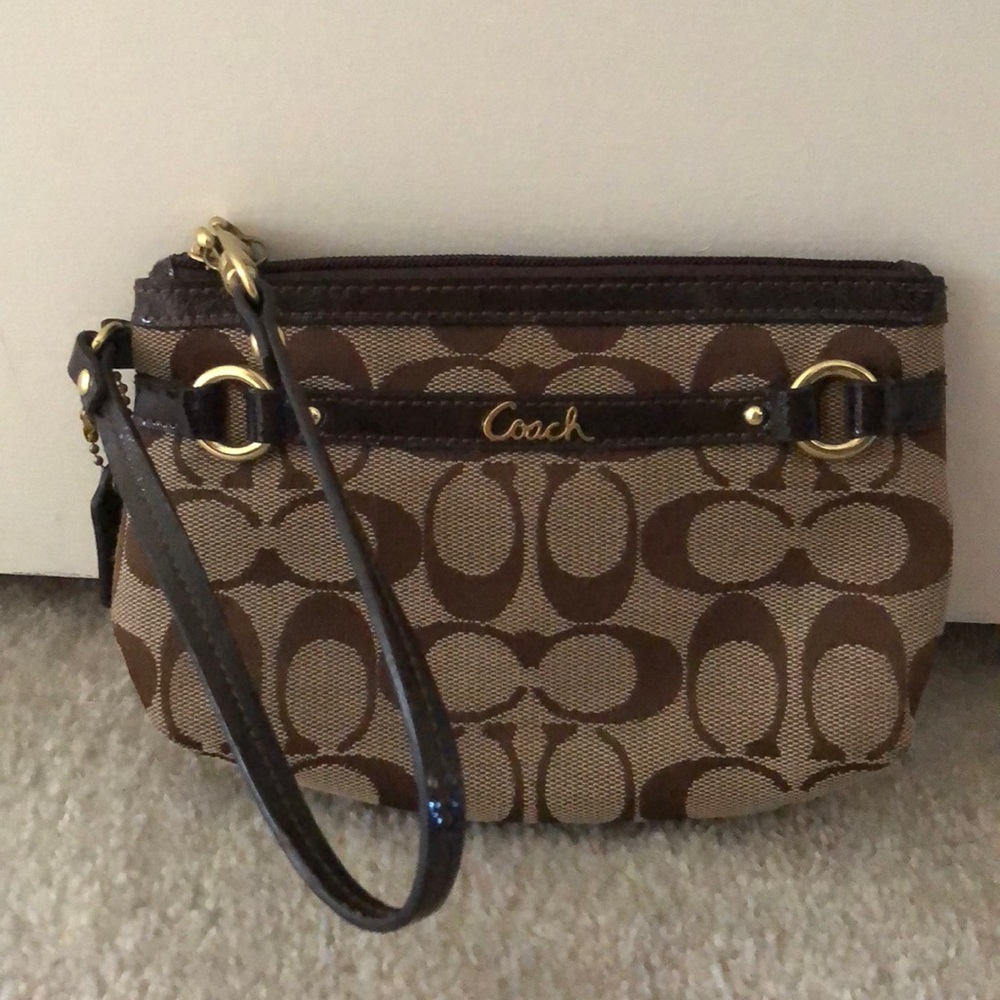 Coach clutch wristlet